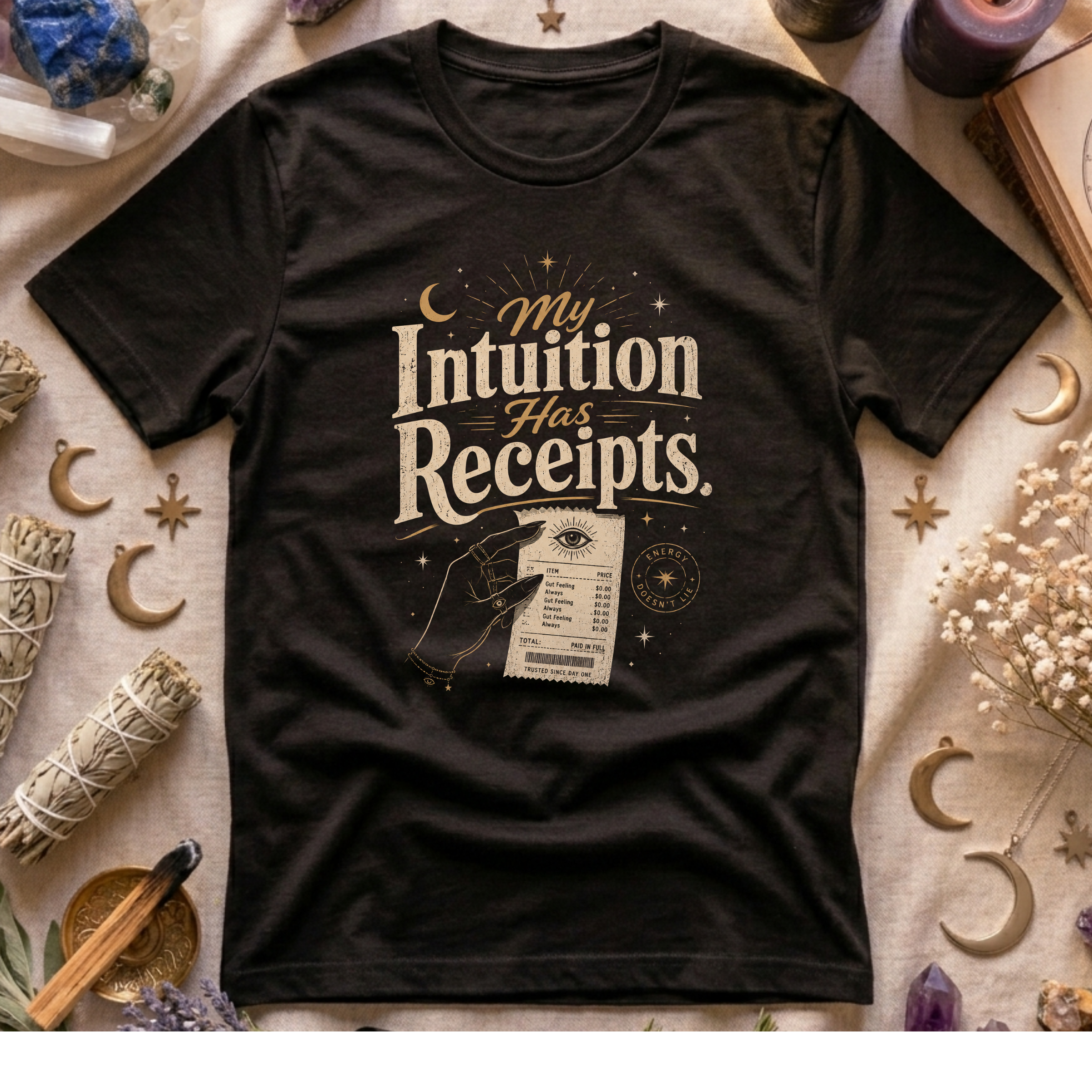 My Intuition Has Receipts T-Shirt