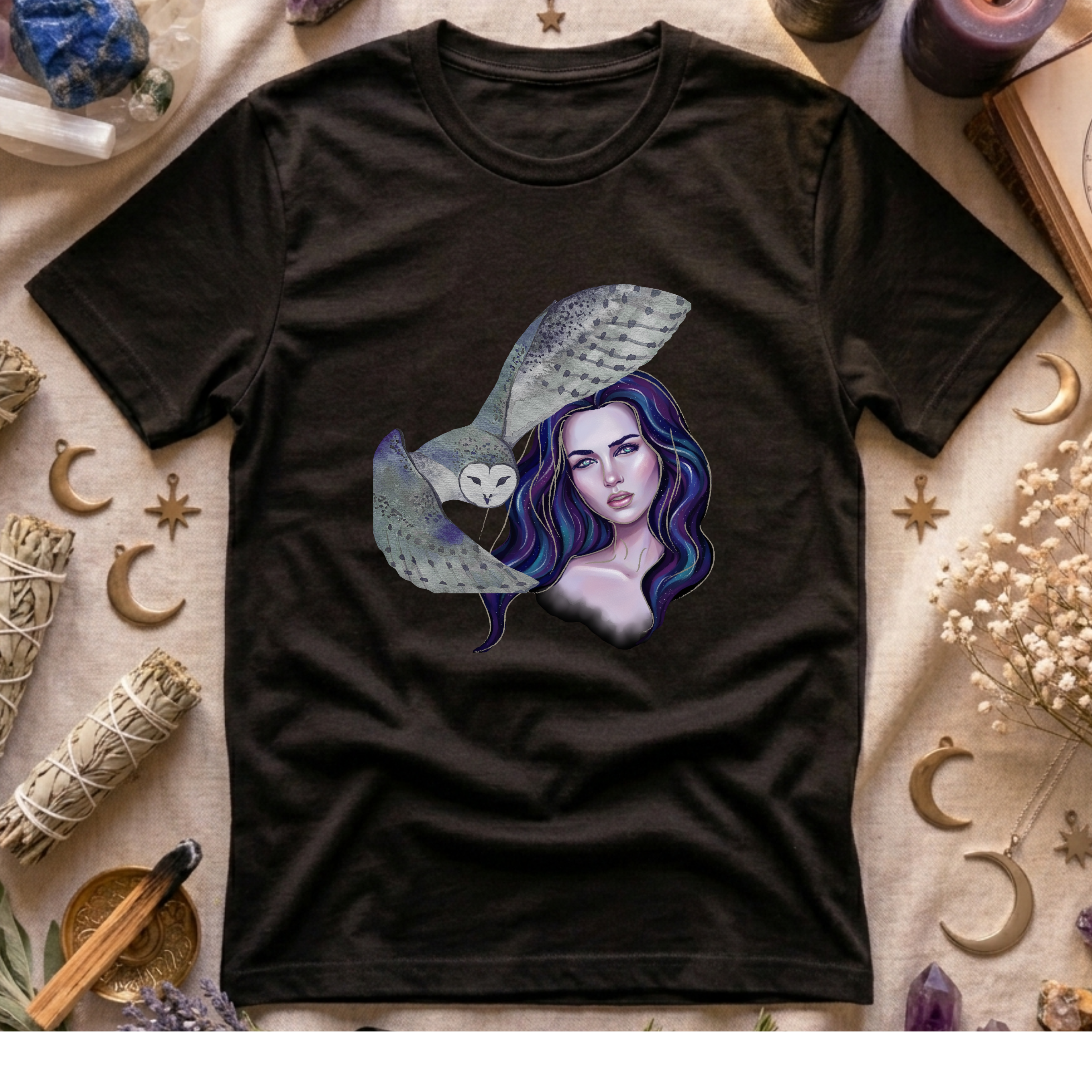 Mystic Owl + Woman T-Shirt