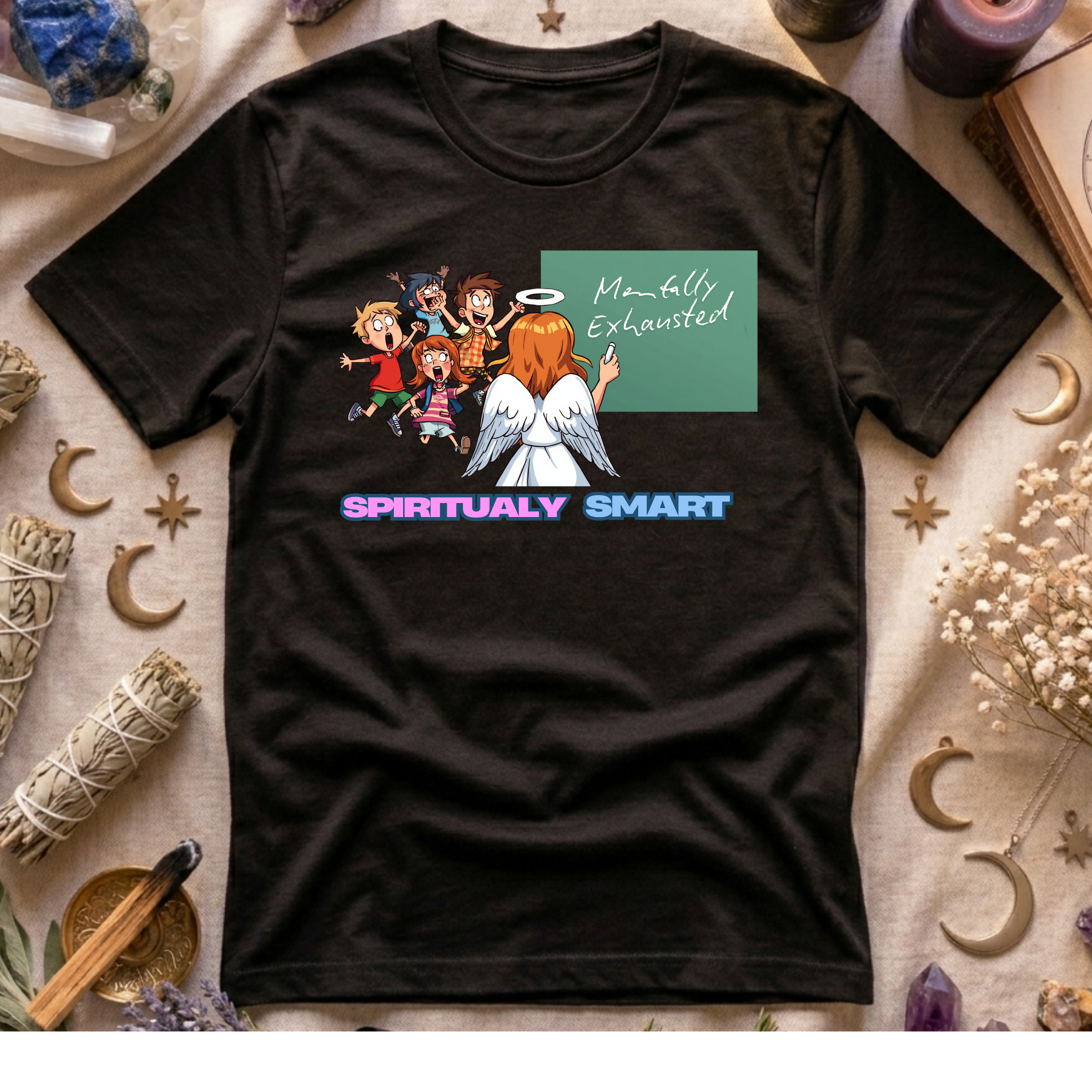 Spiritually Smart Mentally Exhausted T-Shirt