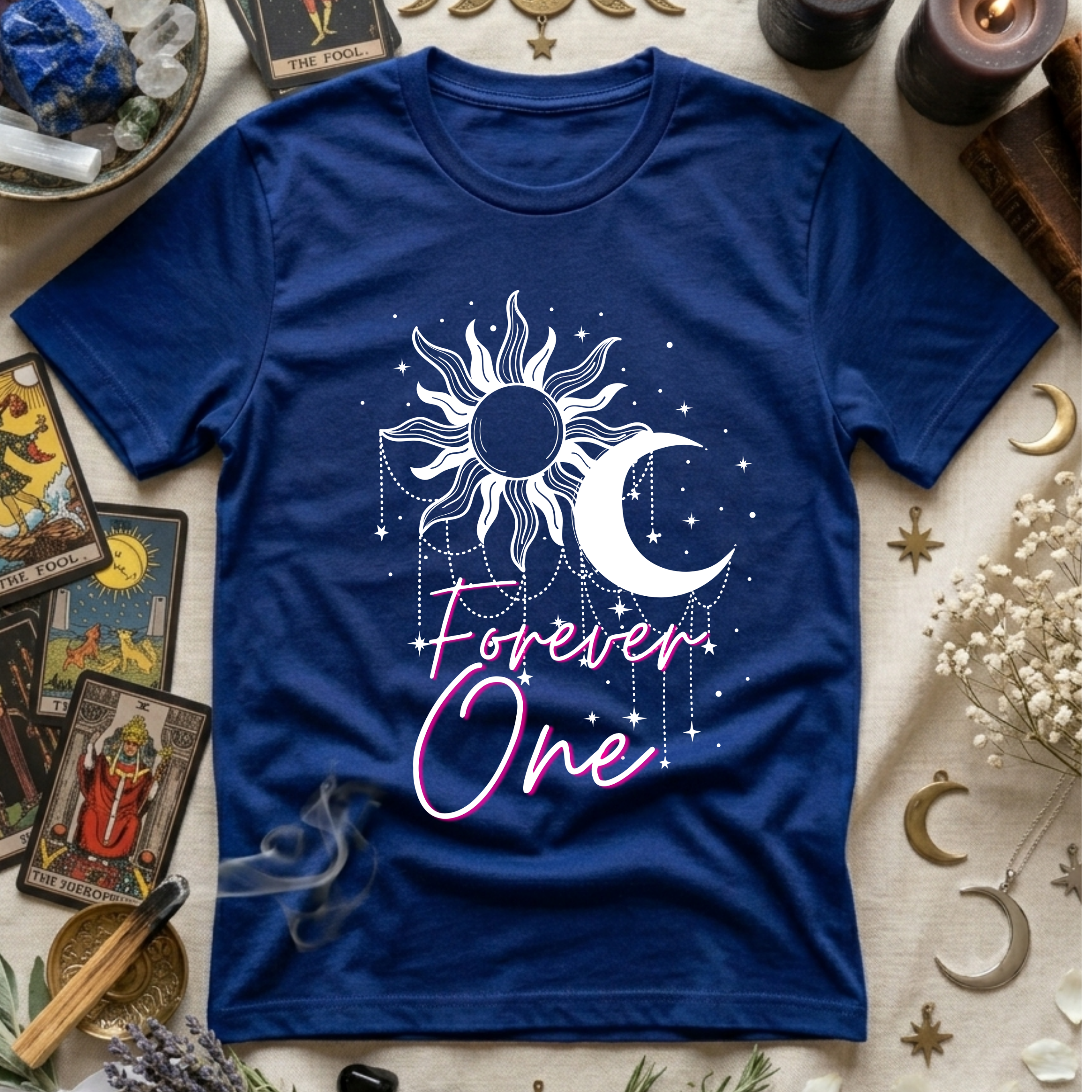 Forever One Sun & Moon T-Shirt — Celestial Matching Shirt for Couples or Best Friends