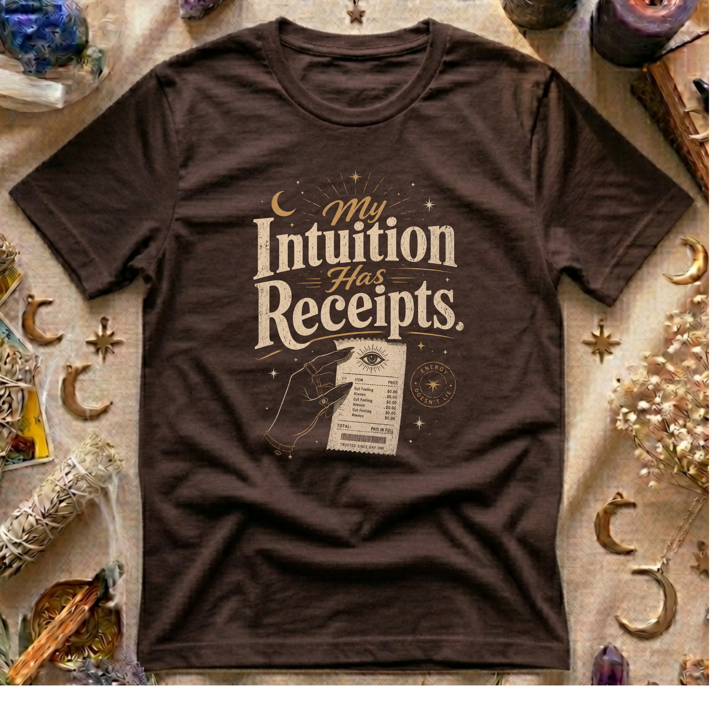 My Intuition Has Receipts T-Shirt