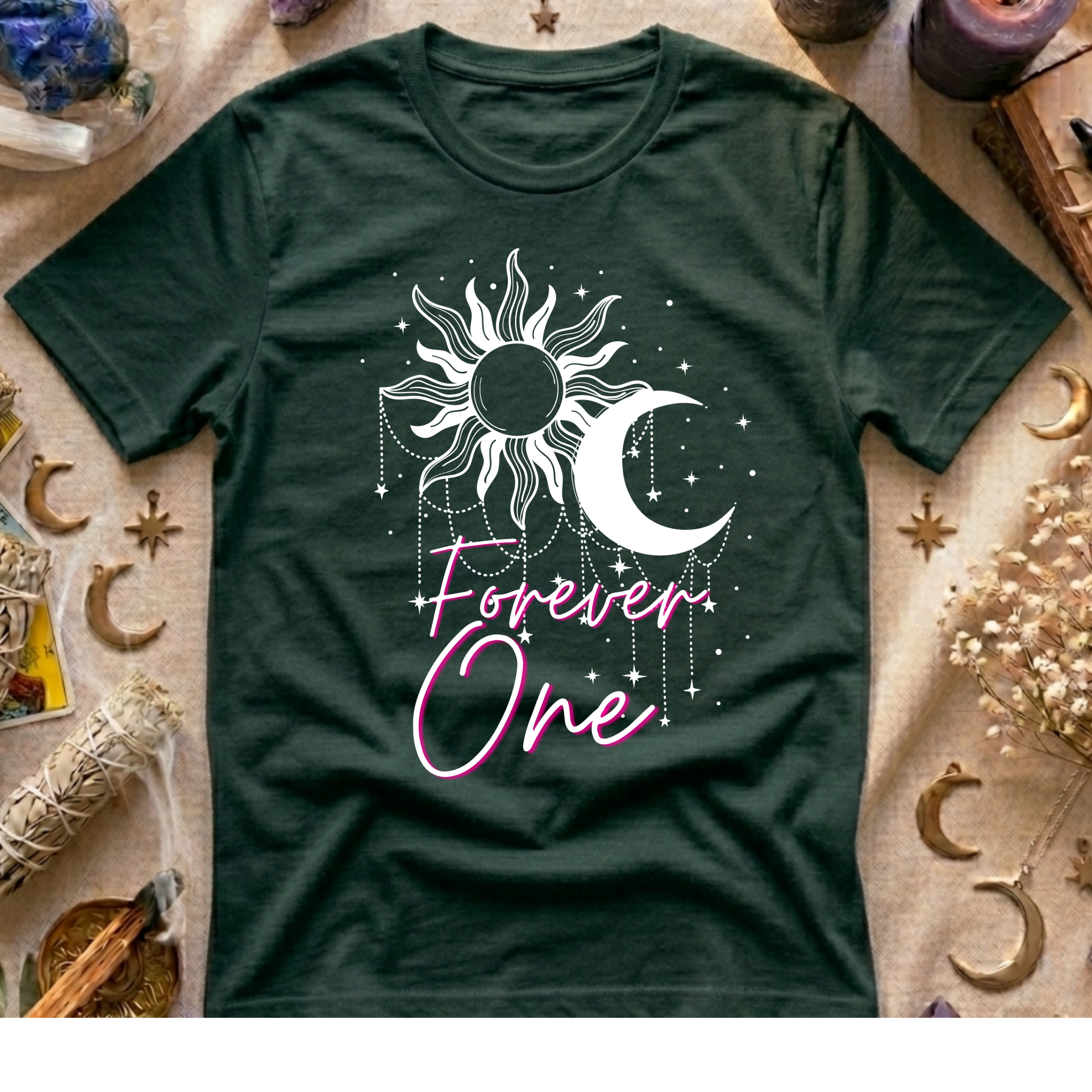 Forever One Sun & Moon T-Shirt — Celestial Matching Shirt for Couples or Best Friends
