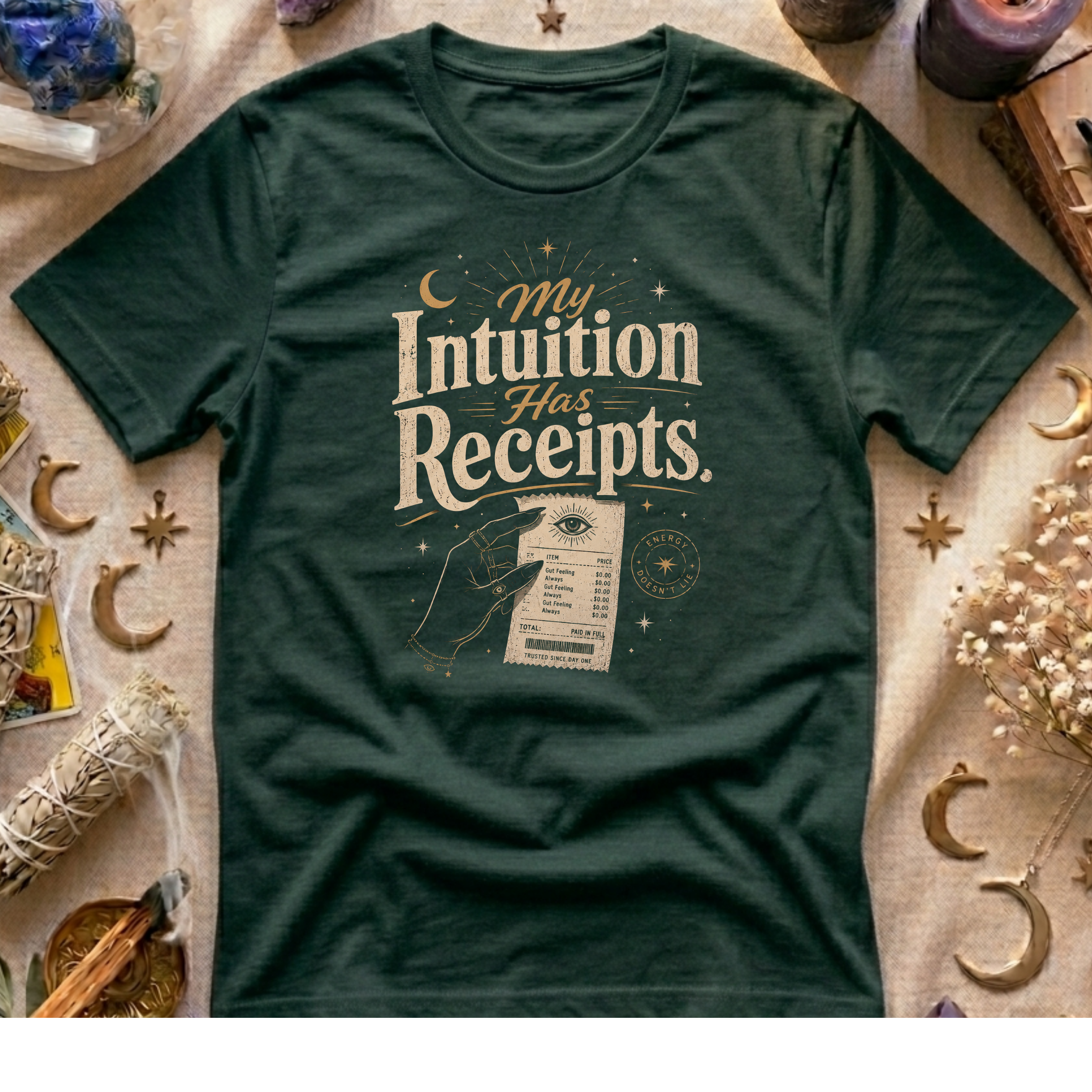 My Intuition Has Receipts T-Shirt