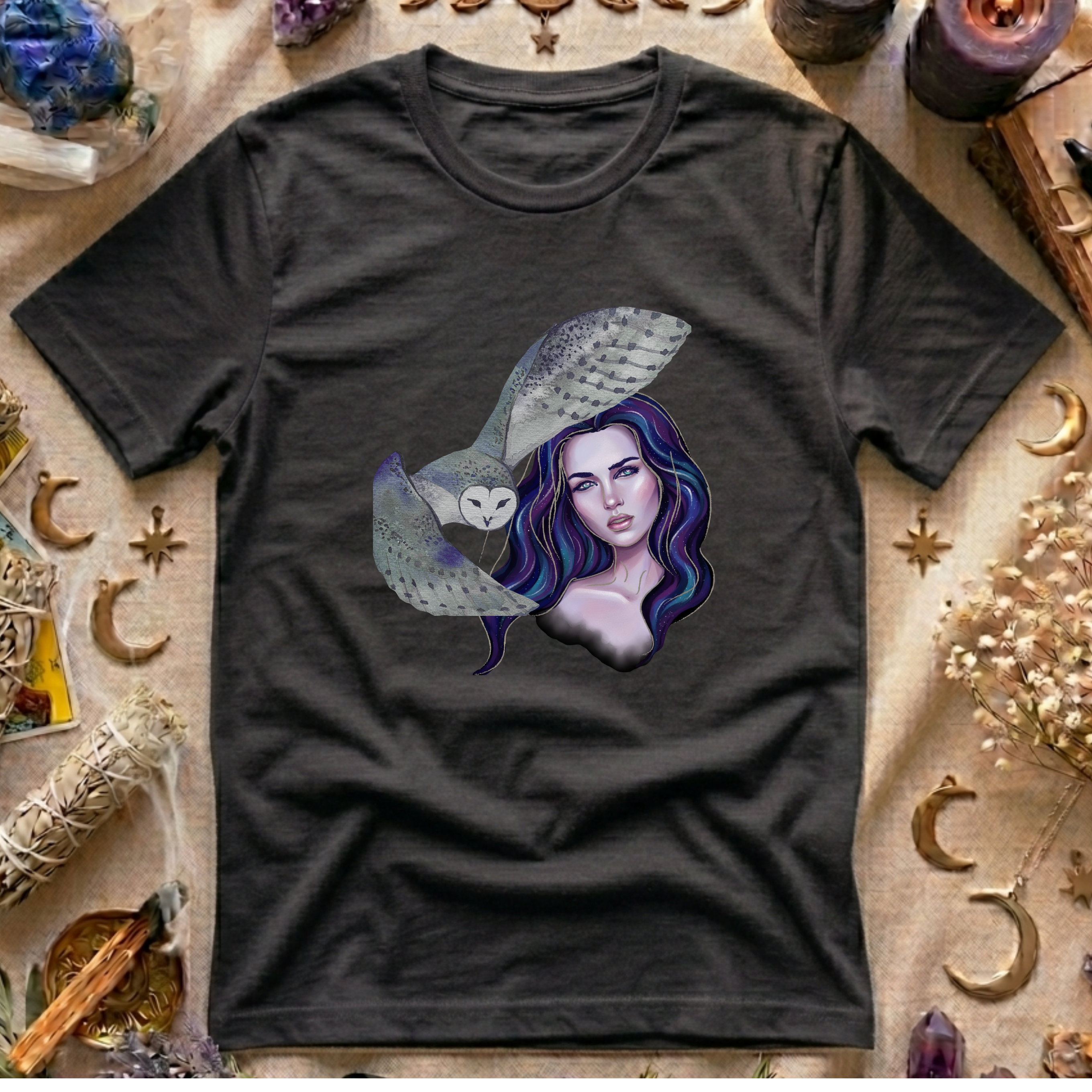 Mystic Owl + Woman T-Shirt