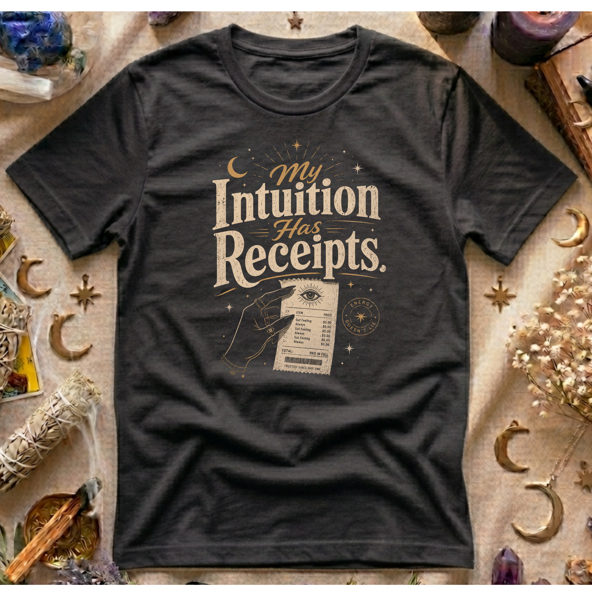 My Intuition Has Receipts T-Shirt