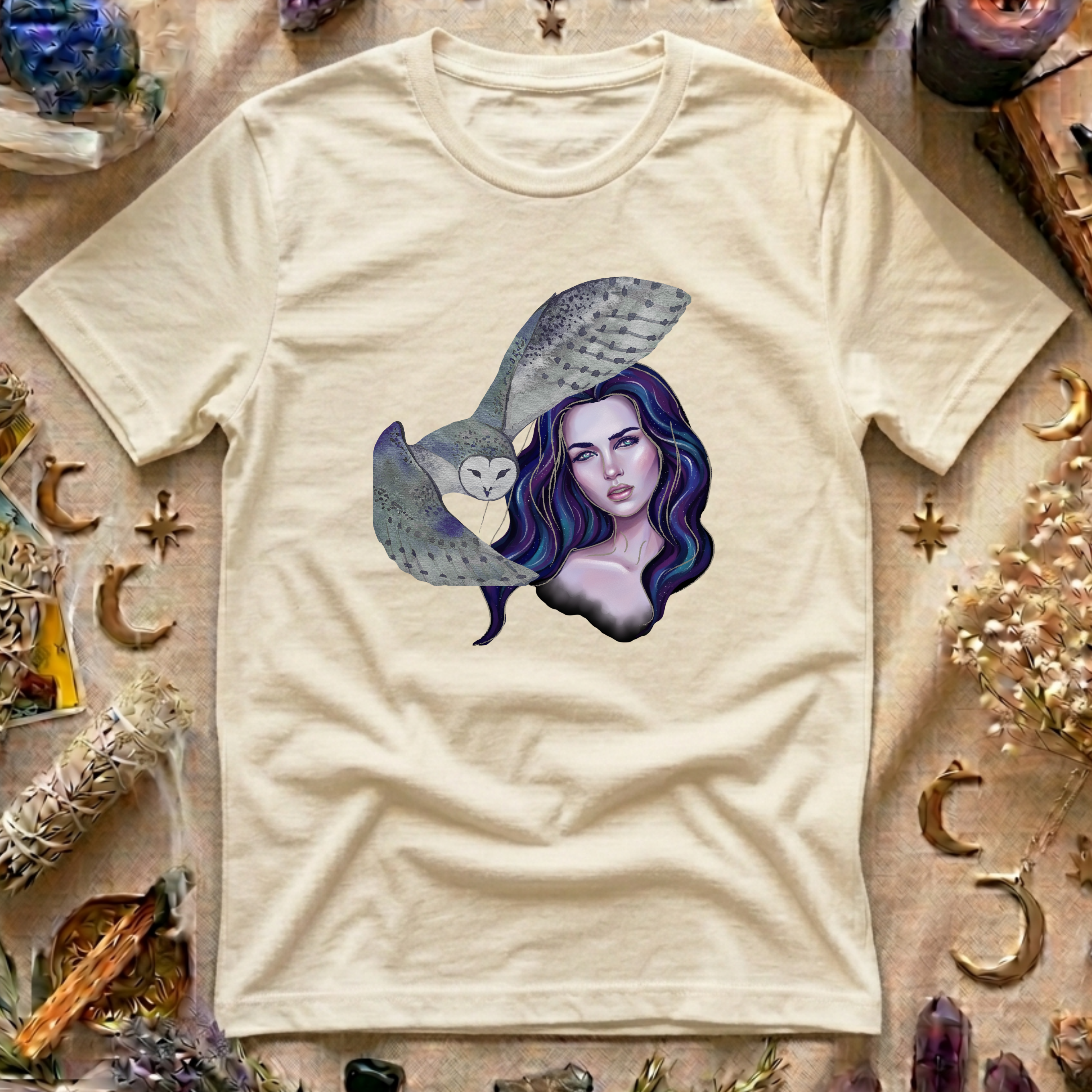 Mystic Owl + Woman T-Shirt