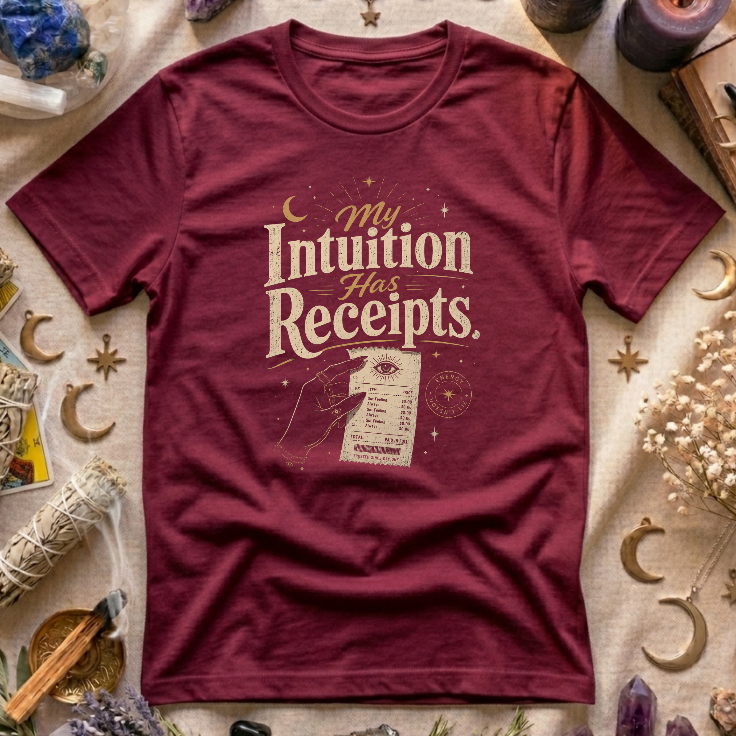 My Intuition Has Receipts T-Shirt