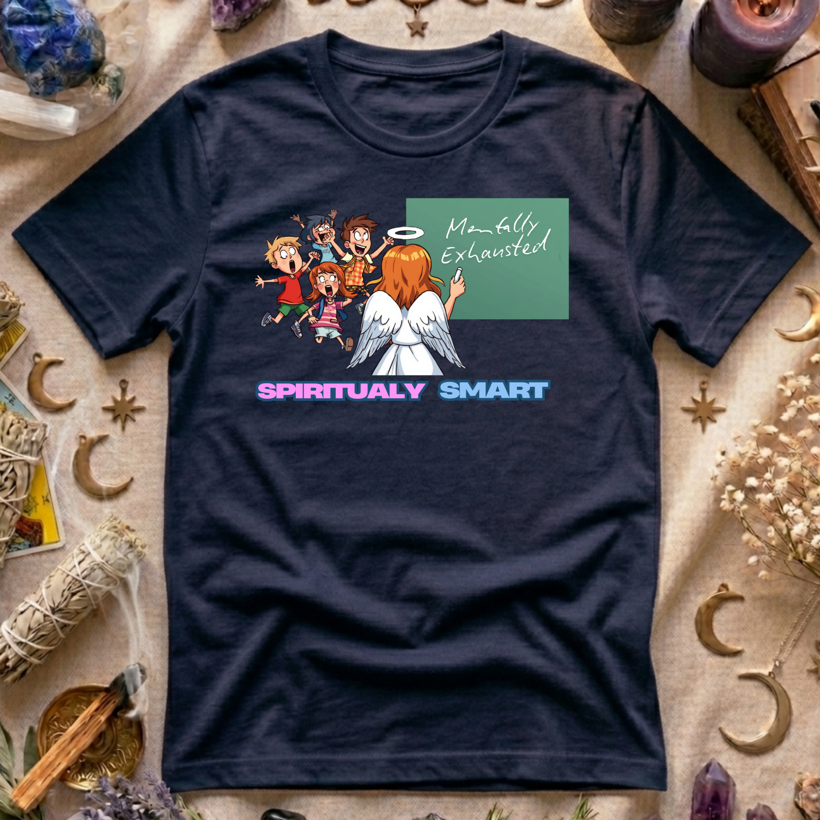 Spiritually Smart Mentally Exhausted T-Shirt