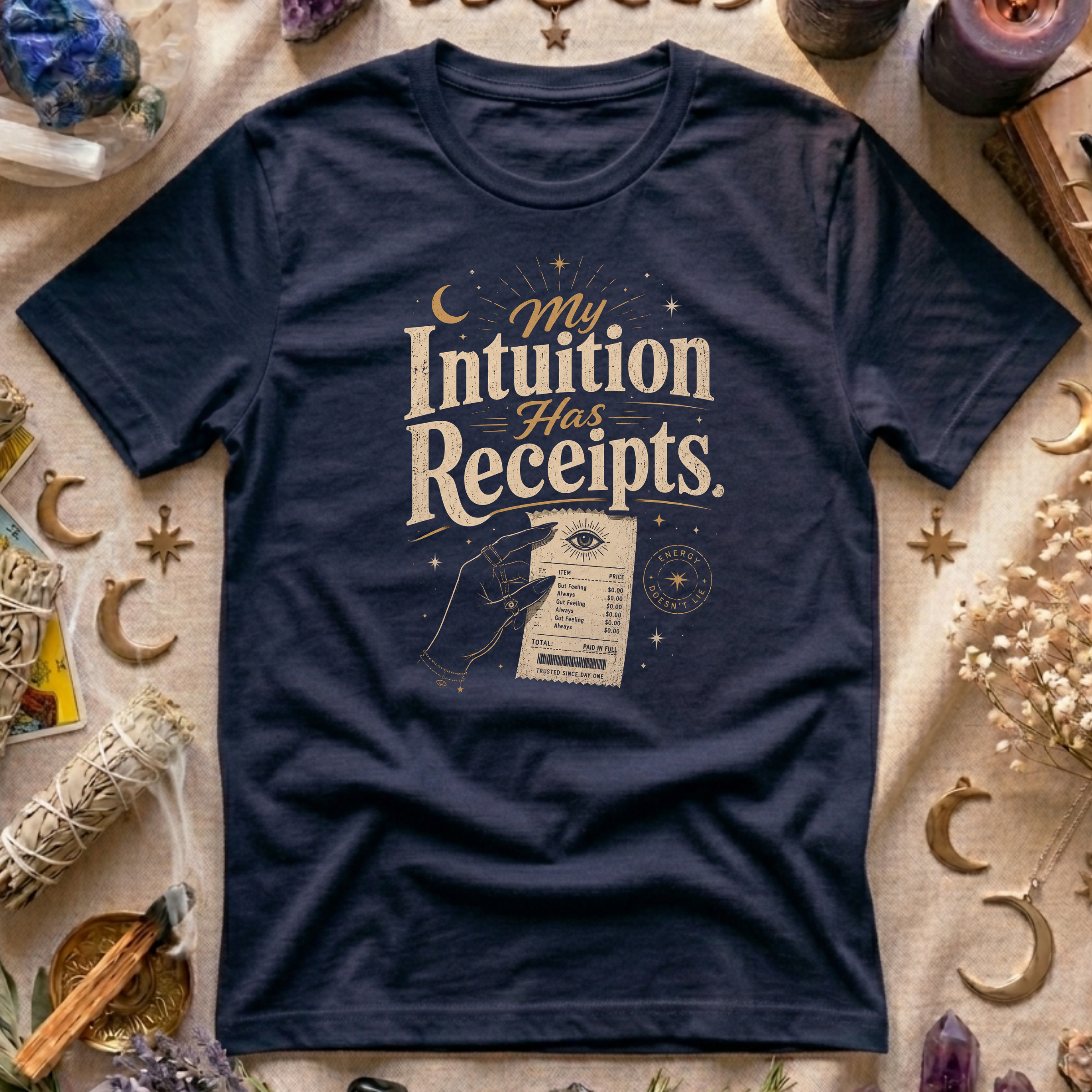 My Intuition Has Receipts T-Shirt