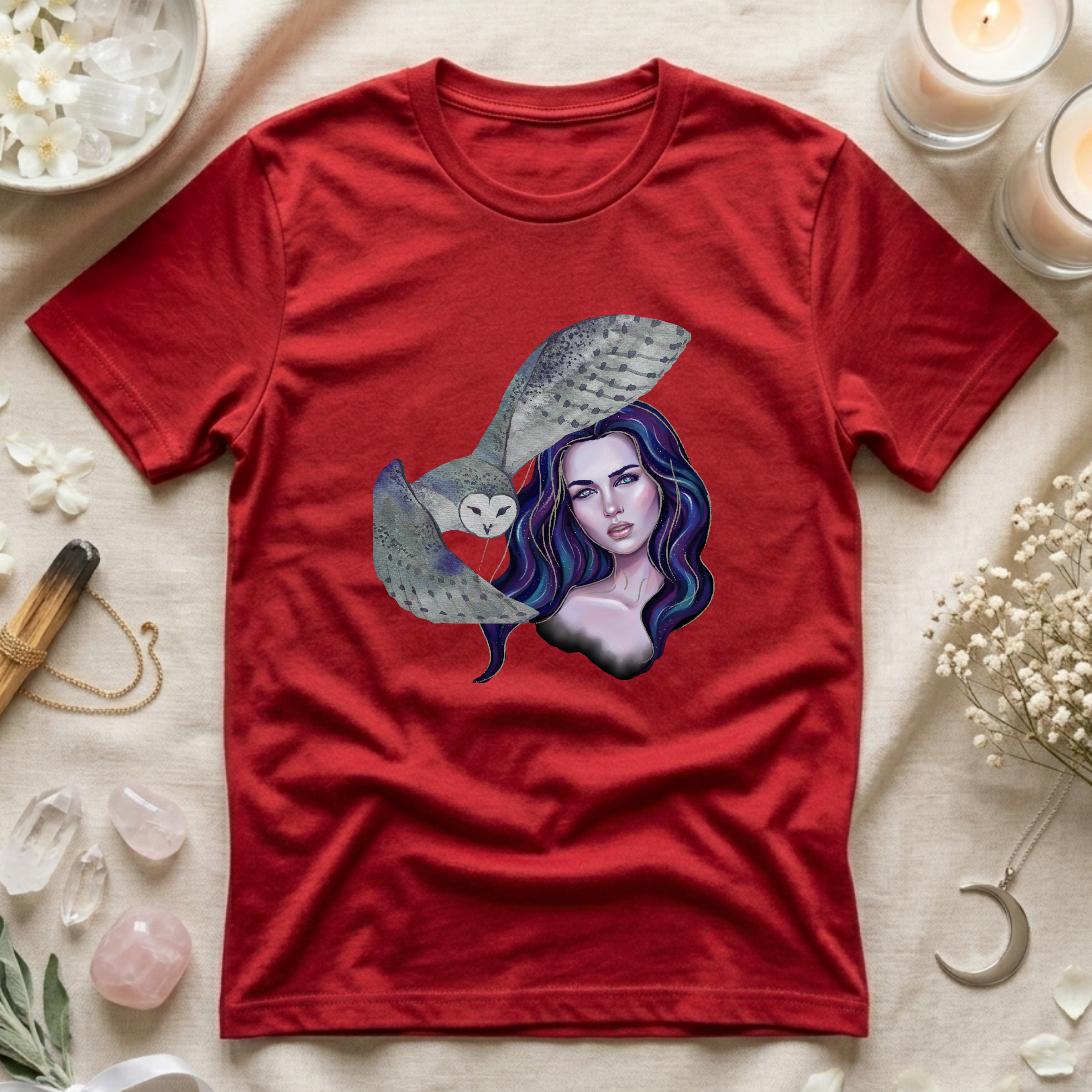 Mystic Owl + Woman T-Shirt